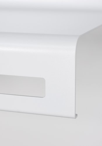 TORNA DESIGN Wave knagerkke, m. hylde - hvid stl (B:78)