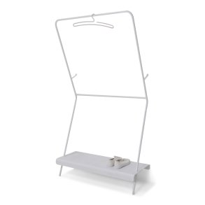 TORNA DESIGN James tjstativ, m. hylde - hvid stl (B:91,5)