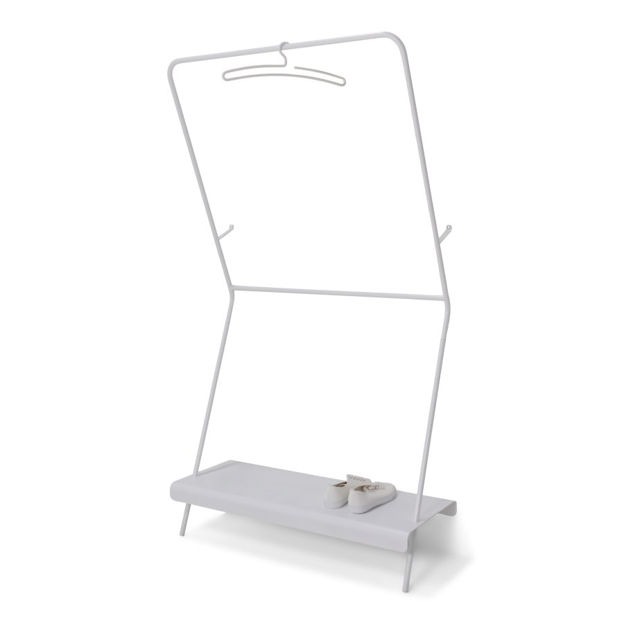 TORNA DESIGN James tjstativ, m. hylde - hvid stl (B:91,5)