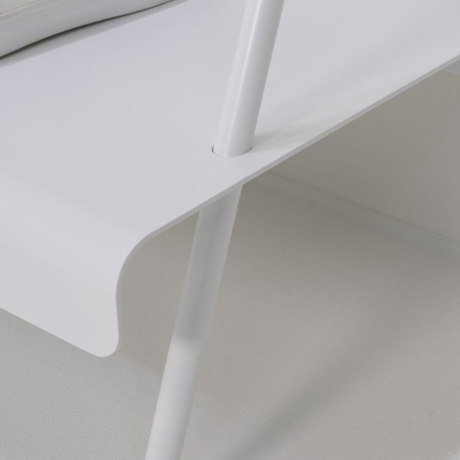 TORNA DESIGN James tjstativ, m. hylde - hvid stl (B:91,5)