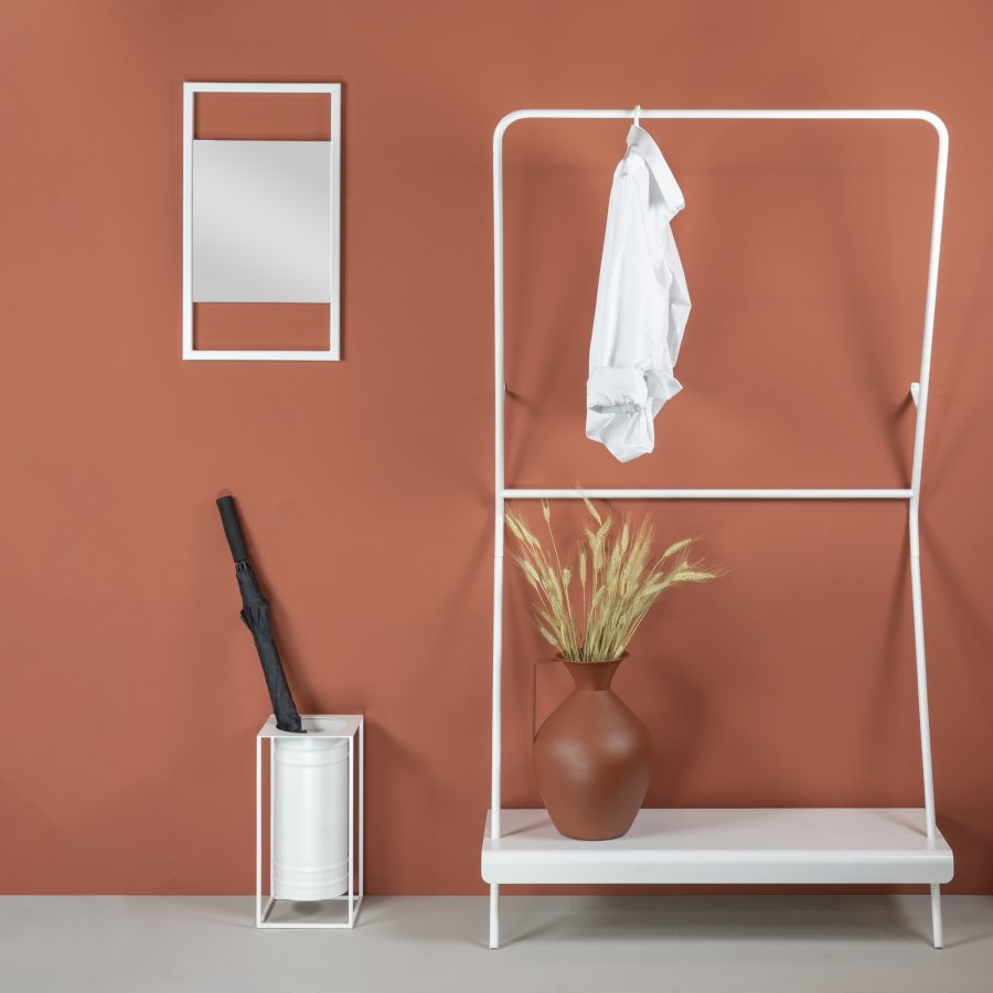 TORNA DESIGN James tjstativ, m. hylde - hvid stl (B:91,5)