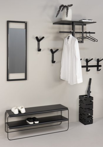 TORNA DESIGN Leaf knagerkke - sort stl