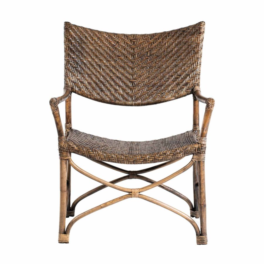 NOVASOLO Wickerworks Squire spisebordsstol - flettet rattan m. armln