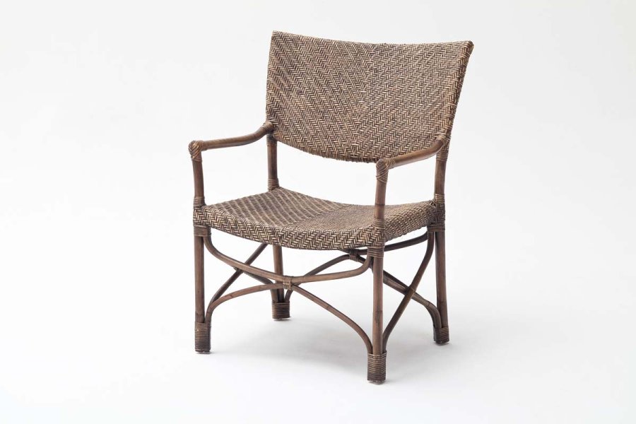 NOVASOLO Wickerworks Squire spisebordsstol - flettet rattan m. armln