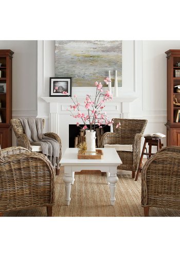 NOVASOLO Wickerworks Baron armstol - flettet rattan m. hynde