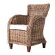 NOVASOLO Wickerworks Baron armstol - flettet rattan m. hynde