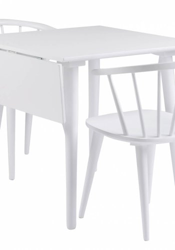 ROWICO Carmen spisebordsstol - hvidt tr, m. armln