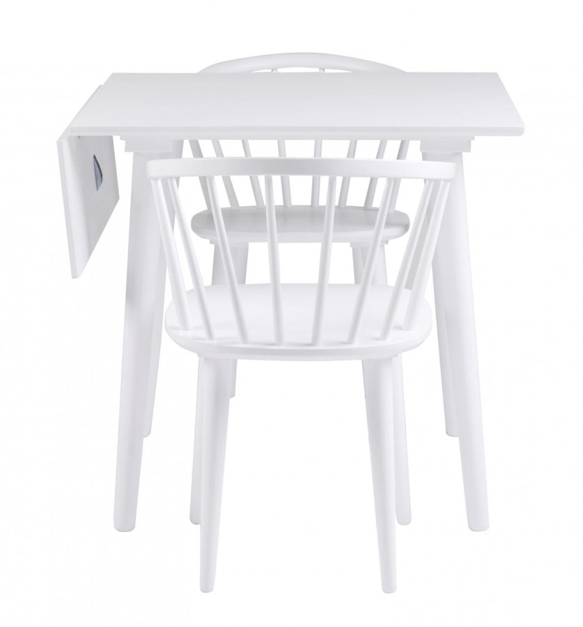 ROWICO Carmen spisebordsstol - hvidt tr, m. armln