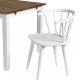 ROWICO Carmen spisebordsstol - hvidt tr, m. armln
