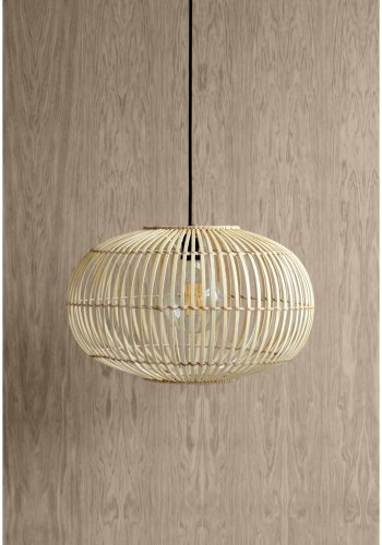 BROSTE COPENHAGEN Zep lampeskrm, rund - natur bambus (38)