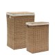 KAVE HOME Indali st med 2 rattankurve, 43 x 27 cm / 50 x 20 cm