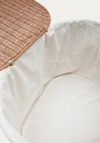 KAVE HOME Indali st med 2 rattankurve, 50 cm / 55 cm