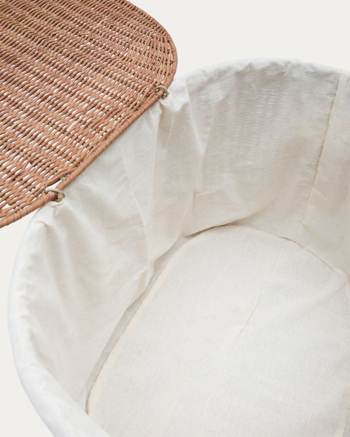 KAVE HOME Indali st med 2 rattankurve, 50 cm / 55 cm