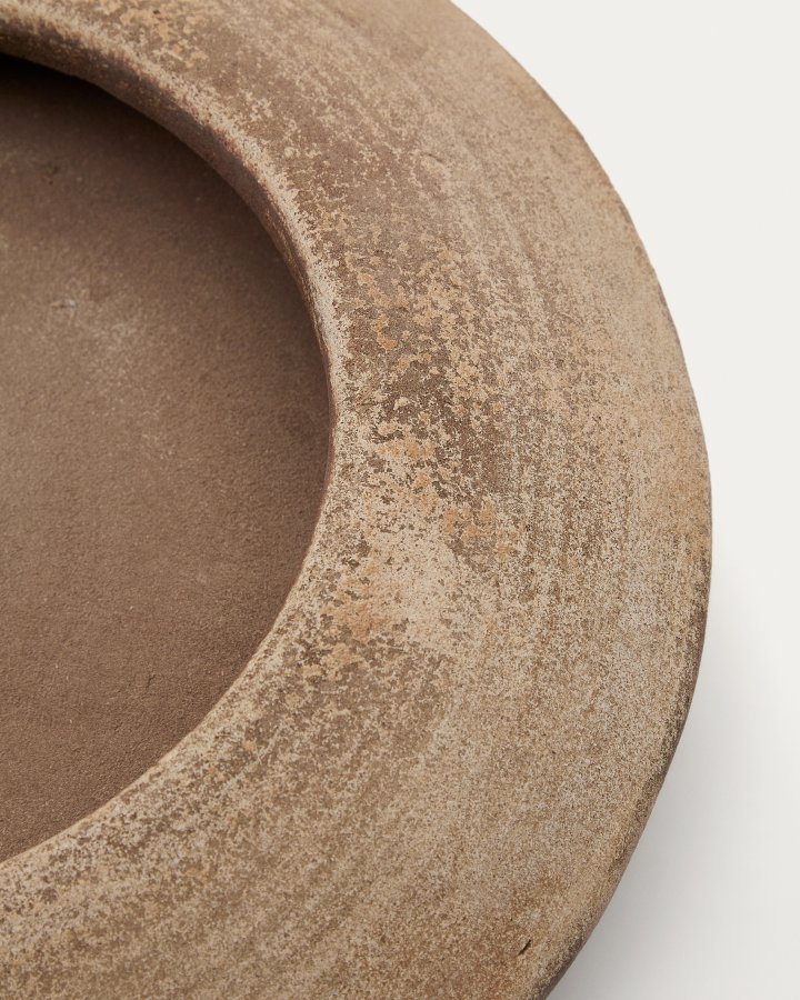 KAVE HOME Rivor terracotta plantekasse med naturlig finish 36cm