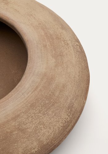KAVE HOME Rivor terracotta plantekasse med naturlig finish 50cm