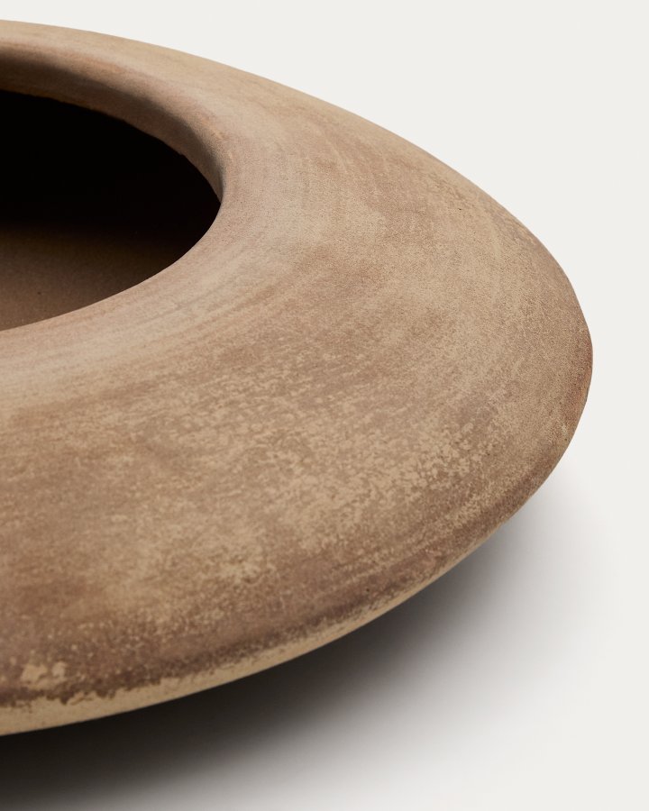 KAVE HOME Rivor terracotta plantekasse med naturlig finish 50cm