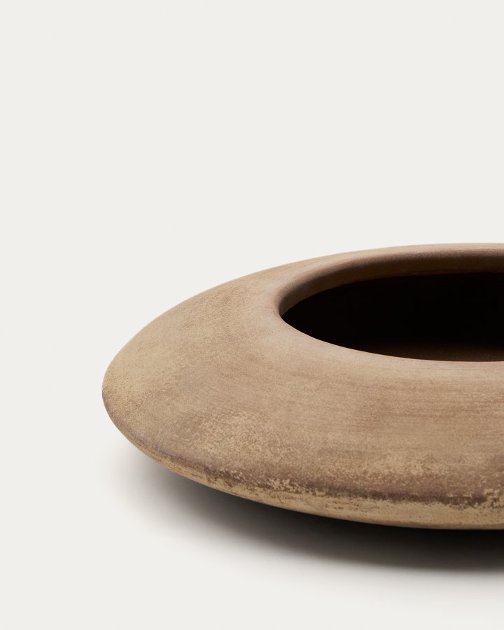 KAVE HOME Rivor terracotta plantekasse med naturlig finish 65cm