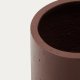 KAVE HOME Calun urtepotteskjuler, rund - rdbrun cement (32)