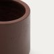 KAVE HOME Calun urtepotteskjuler, rund - rdbrun cement (32)