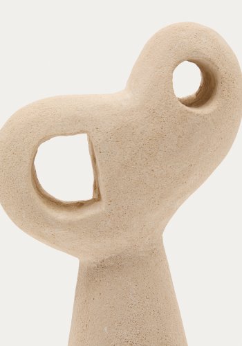 KAVE HOME Arif skulptur - beige og sort sten (st med 2)