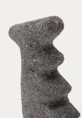 KAVE HOME Arif skulptur - beige og sort sten (st med 2)