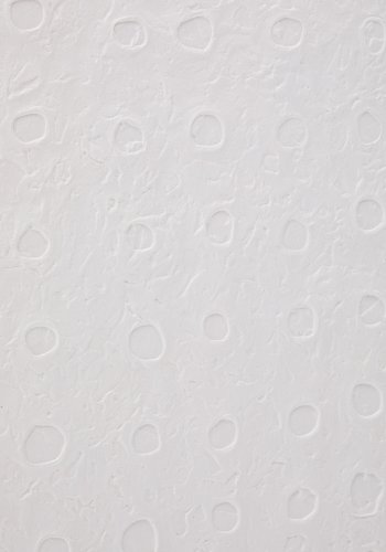 KAVE HOME Olvin abstrakt billede p hvidt genbrugspapir med hndlavede relieffer 103,6 x 123,6 cm