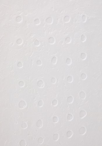 KAVE HOME Olvin abstrakt billede p hvidt genbrugspapir med hndlavede relieffer 73,6 x 93,6 cm