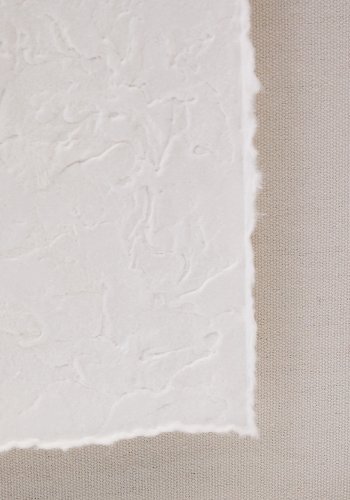 KAVE HOME Olvin abstrakt billede p hvidt genbrugspapir med hndlavede relieffer 43,6 x 93,6 cm