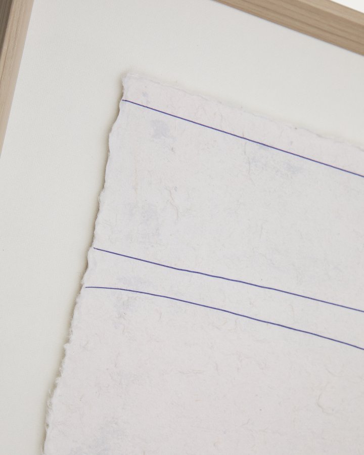 KAVE HOME Durkan hvidt billede p genbrugspapir 50 x 70cm