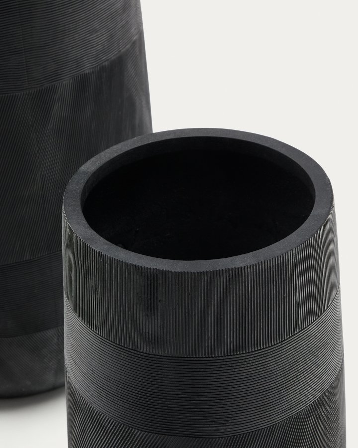 KAVE HOME St med 2 Tival sorte cement-effekt plantekasser 45cm