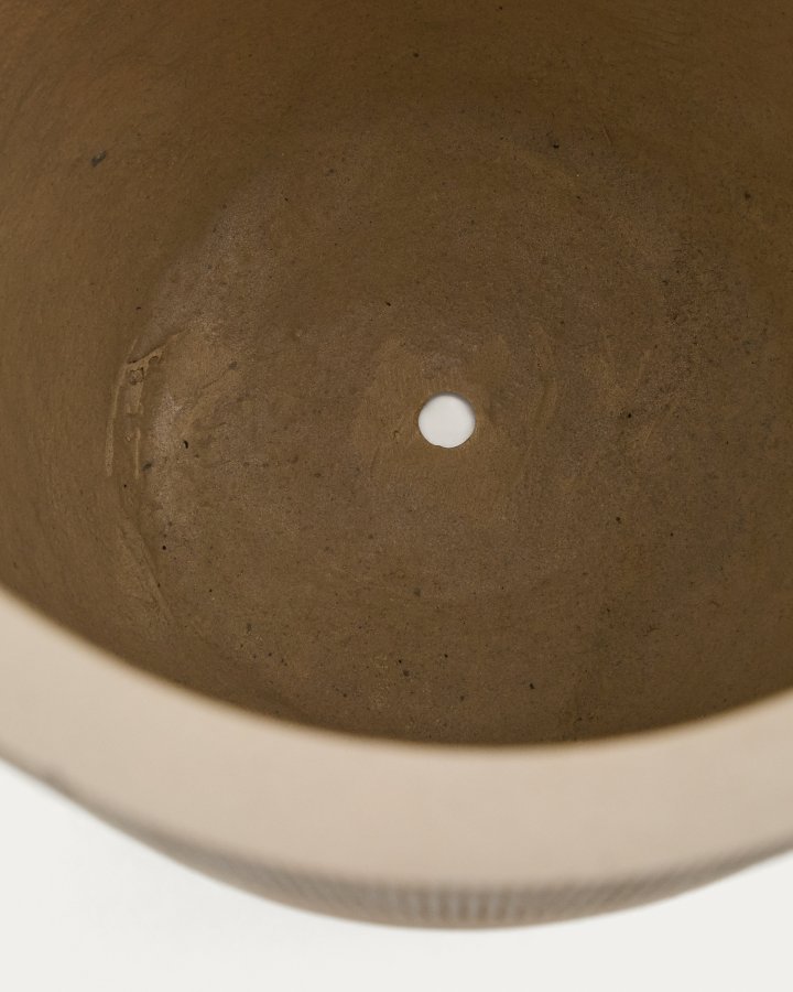 KAVE HOME Tival plantekasse i beige cementeffekt 45 cm