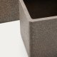 KAVE HOME St med 2 Minoa plantekasser med brun sten effekt 44 x 44 cm