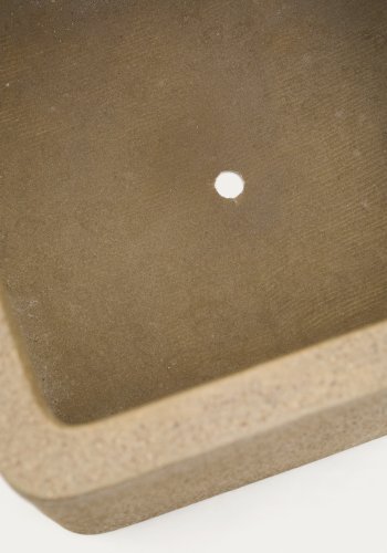 KAVE HOME St med 2 Minoa plantekasser med sennepsstenseffekt 44 x 44 cm