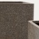 KAVE HOME St med 2 Minoa hje plantekasser med brun sten effekt 44 x 44 cm