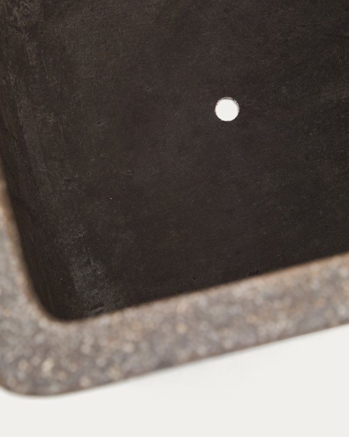 KAVE HOME St med 2 Minoa hje plantekasser med brun sten effekt 44 x 44 cm