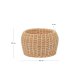 KAVE HOME Zilna rattan vase 19cm