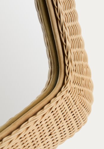 KAVE HOME Zilna rattan spejl 58 x 79cm