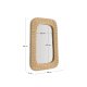 KAVE HOME Zilna rattan spejl 38 x 59cm
