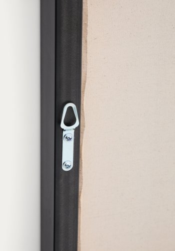 KAVE HOME Zernu hndmalet bl og sort linned abstrakt billede 120 x 77 cm