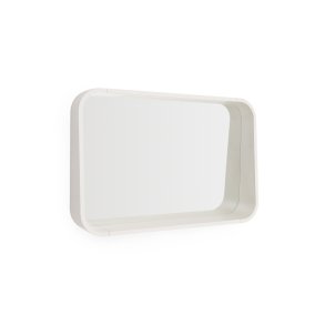 KAVE HOME Salaya spejl i lakeret beige ask lamineret krydsfiner 90 x 60 cm