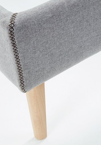 KAVE HOME Dyla sengebetrk - gr stof (til en 90x190cm sengeramme)