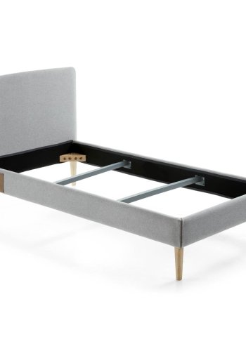 KAVE HOME Dyla sengebetrk - gr stof (til en 90x190cm sengeramme)