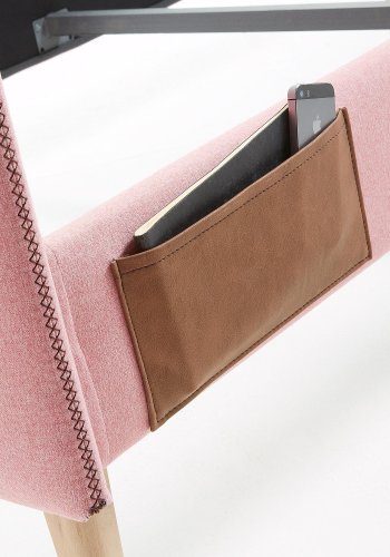 KAVE HOME Dyla sengebetrk - lyserd stof (til en 90x190cm sengeramme)