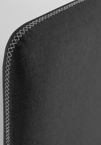 KAVE HOME Dyla betrk til sengegavl - sort stof (til 90 cm senge)