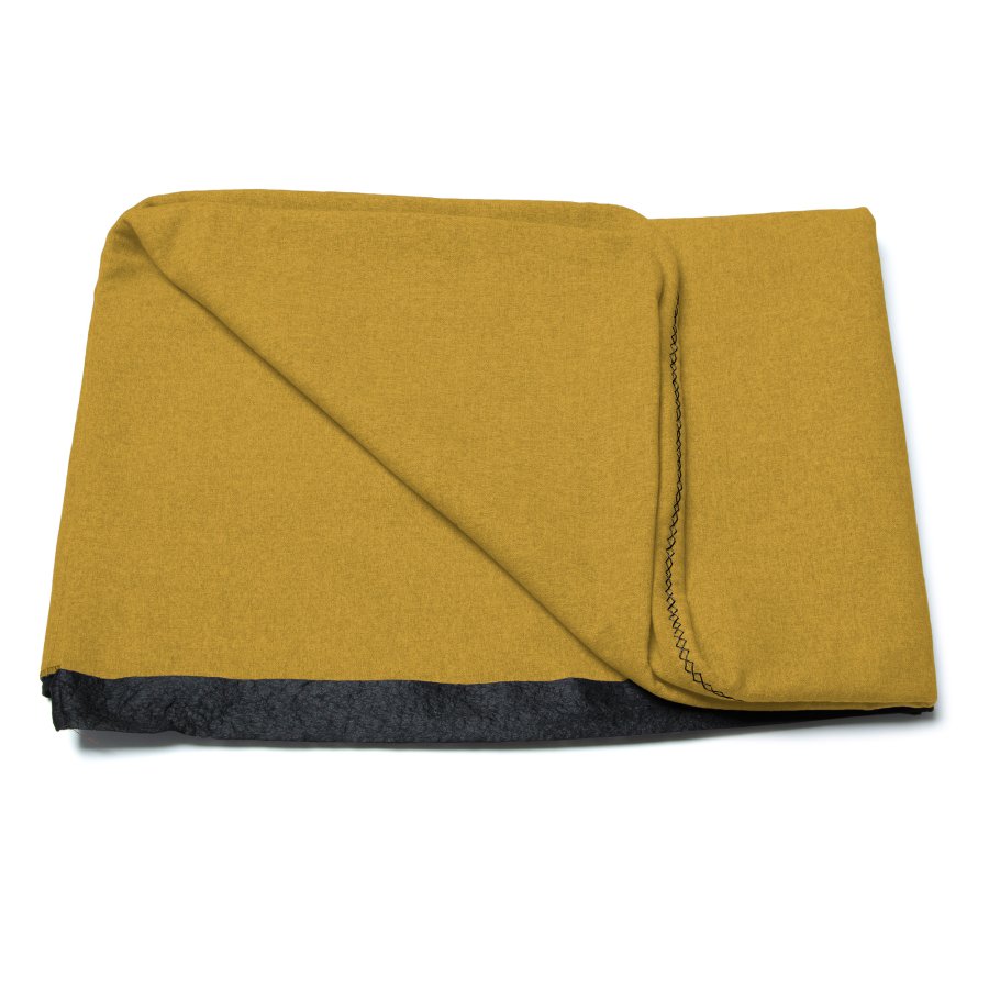 KAVE HOME Dyla betrk til sengegavl - sennepsgul stof (til 150 cm senge)