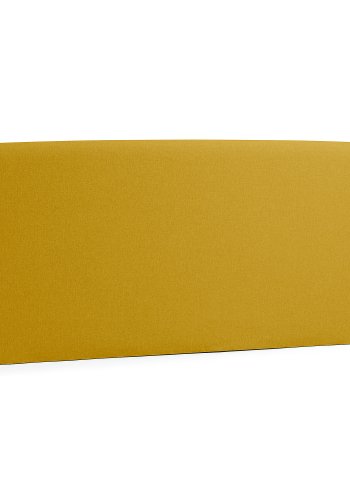 KAVE HOME Dyla betrk til sengegavl - sennepsgul stof (til 150 cm senge)