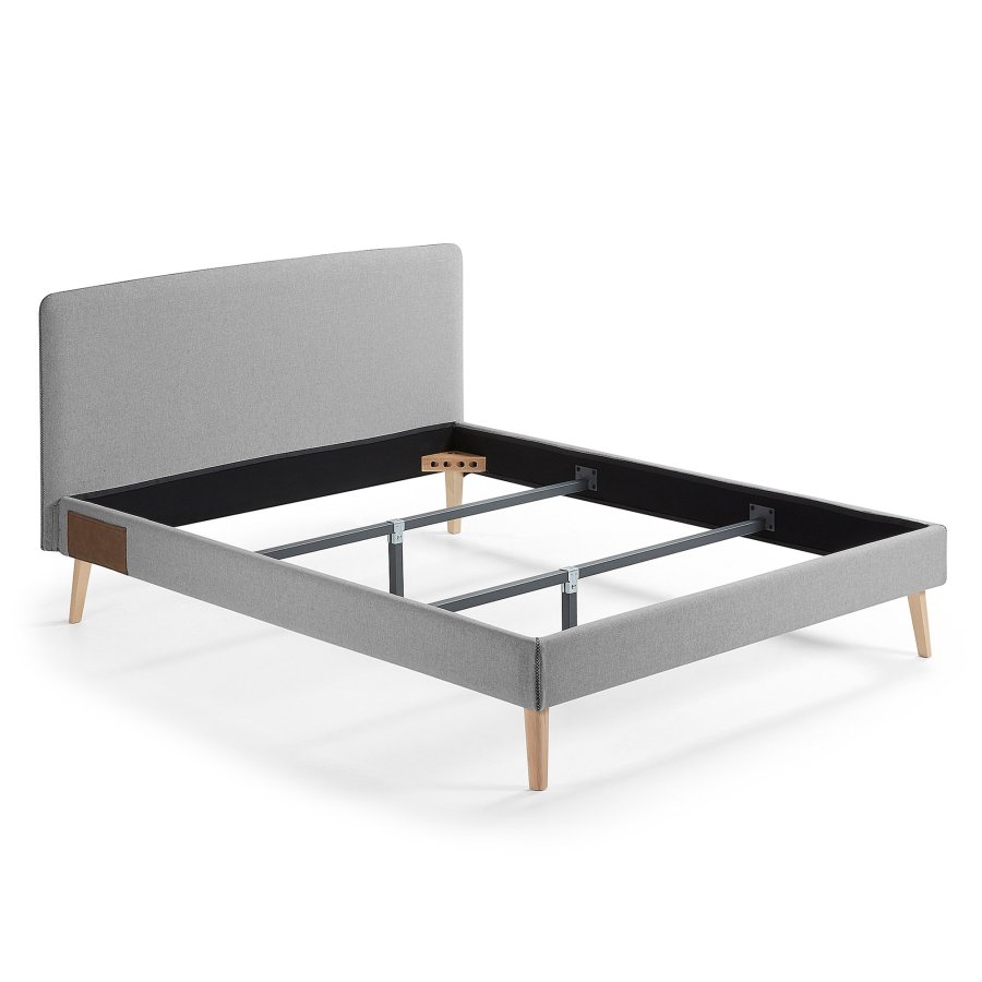 KAVE HOME Dyla sengebetrk - gr stof (til en 160x200cm sengeramme)