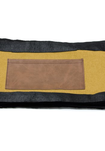 KAVE HOME Dyla sengebetrk - sennepsgul stof (til en 160x200cm sengeramme)