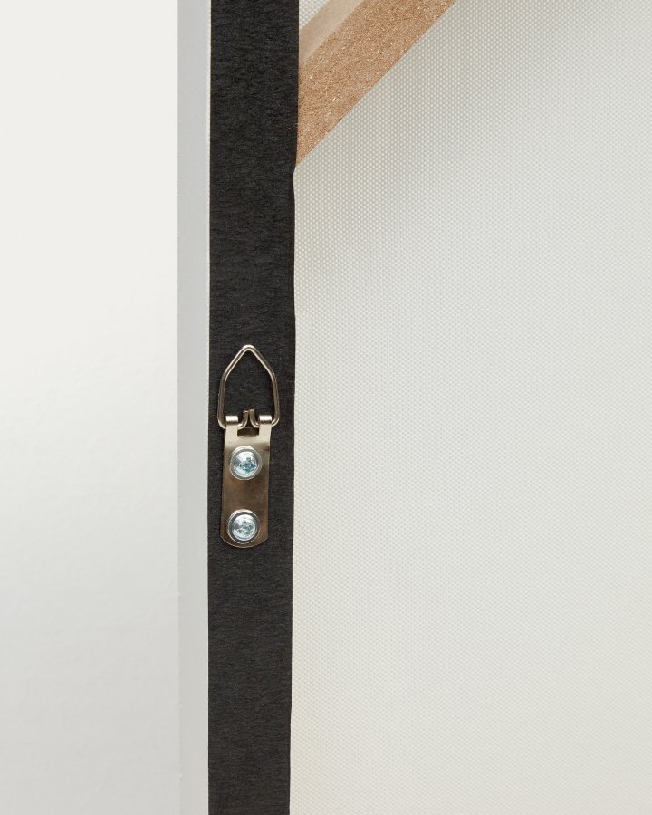 KAVE HOME Pineda abstrakt lrred i hvid, 95 x 95 cm