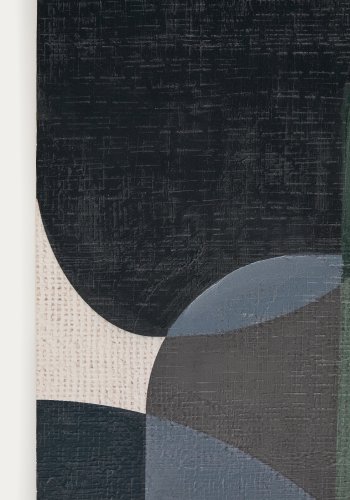 KAVE HOME Nemsa bl og grn abstrakt lrred, 90 x 60 cm